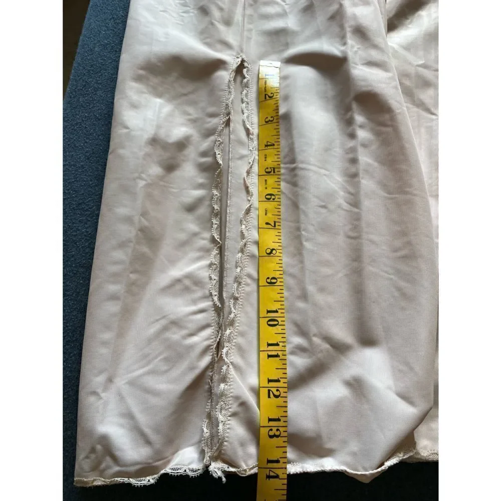 Vintage Vassarette Beige Long Half Slip - Picture 8 of 9